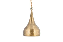 Quinn Hammered Metal Pendant - Small