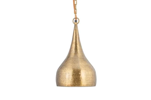 Quinn Hammered Metal Pendant - Small