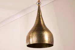 Quinn Hammered Metal Pendant - Small