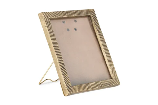 Ranoli Iron Etched Photo Frame - Antique Brass