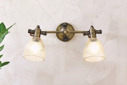 Rarni Recycled Glass Double Wall Light