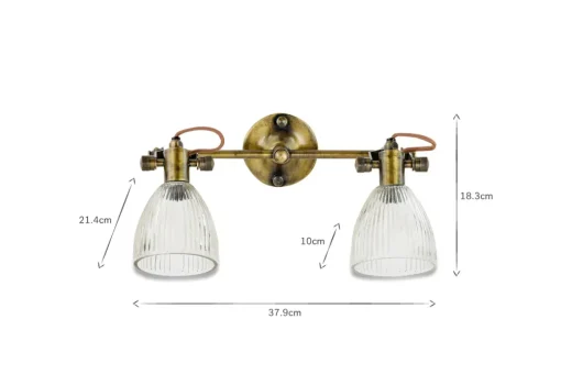 Rarni Recycled Glass Double Wall Light