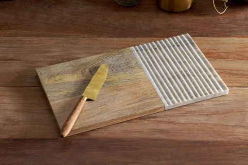 Reyna Chopping Board - Brown Marble