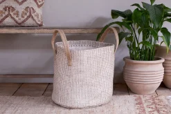 Rohia Basket - Natural & Cream