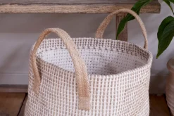 Rohia Basket - Natural & Cream