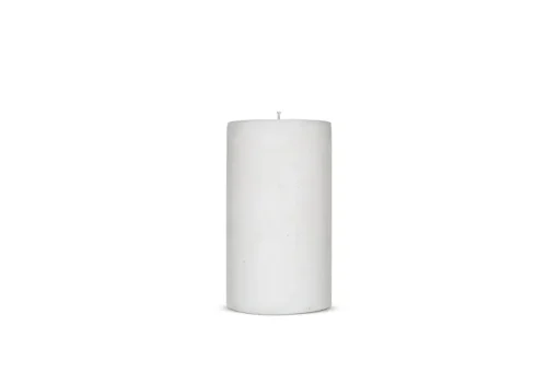 Rustic Soy Blend Pillar Candle - White - Small