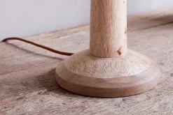 Sahar Mango Wood Table Lamp - Natural