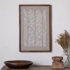 Samaya Hand Stitched Wall Art - Natural
