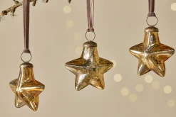 Sardi Star Baubles - Gold (Set of 4)