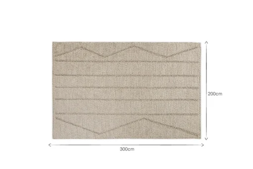 Shanti Wool & Cotton Rug - Natural