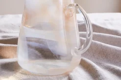 Shirali Marble Swirl Jug - Apricot