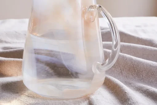 Shirali Marble Swirl Jug - Apricot