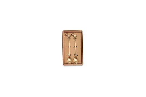 Stag Brass Spoons (Set of 2)