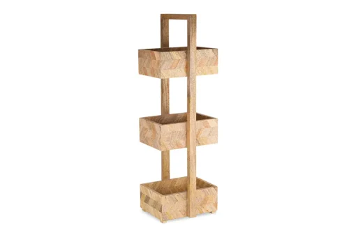 Sukha Mango Wood Storage Caddy - Natural
