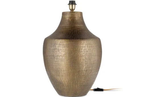 Tanda Etched Statement Table Lamp - Antique Brass - Extra Large