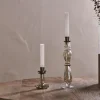 Tharad Recycled Glass Candle Holder - Smoke Lustre