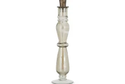 Tharad Recycled Glass Candle Holder - Smoke Lustre
