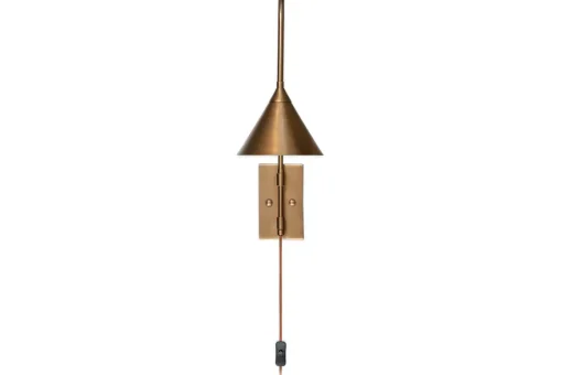 Thottam Swing Arm Wall Lamp - Antique Brass