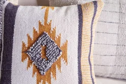 Tussi Mara Cushion Cover - Mustard & Grey