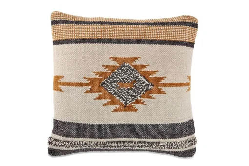 Tussi Mara Cushion Cover - Mustard & Grey