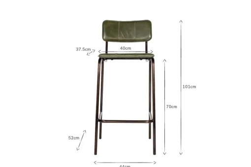 Ukari Counter Chair - Rich Green