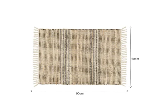 Varli Jute & Cotton Doormat - Natural