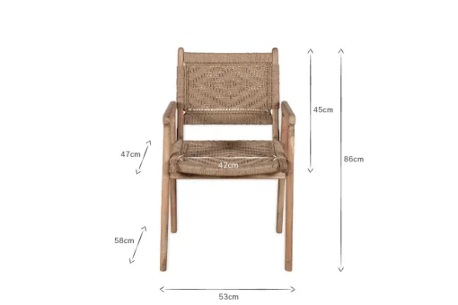 Vinay Woven Dining Chair - Natural