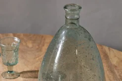 Virya Recycled Glass Vase - Pale Blue