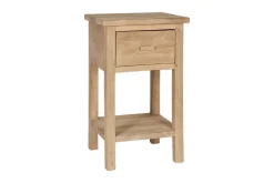 Vivan Grooved Bedside Table - Natural