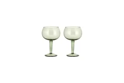 Yala Hammered Gin Glass - Sage Green (Set of 2)