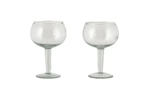 Yala Hammered Gin Glass - Clear (Set of 2)