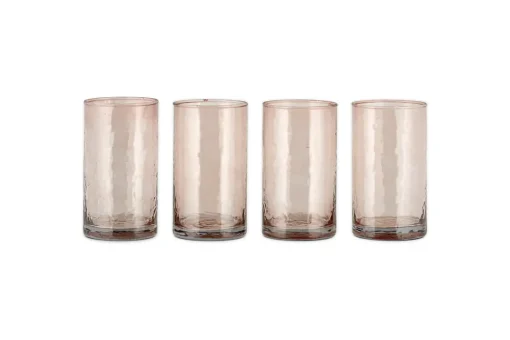 Yala Hammered Highball - Dusty Terracotta (Set of 4)
