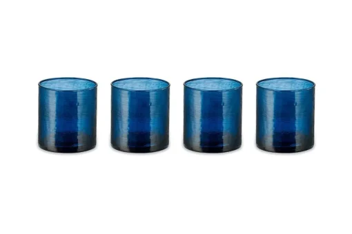 Yala Hammered Tumbler - Indigo (Set of 4)