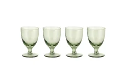 Yala Hammered Wine Glass - Sage Green (Set of 4)