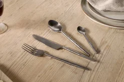 Yani Cutlery Set - Matt Black (Set of 16)