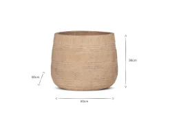 Zadie Terracotta Planter - Natural - Large