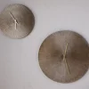 Zuwena Etched Wall Clock - Antique Brass