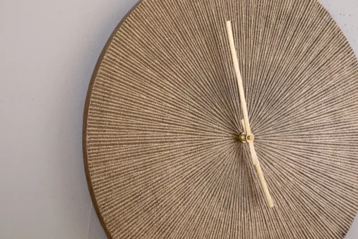 Zuwena Etched Wall Clock - Antique Brass